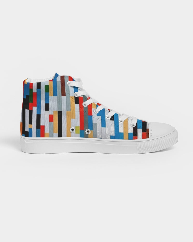 Angry Blocks Women's Hightop Canvas Shoe