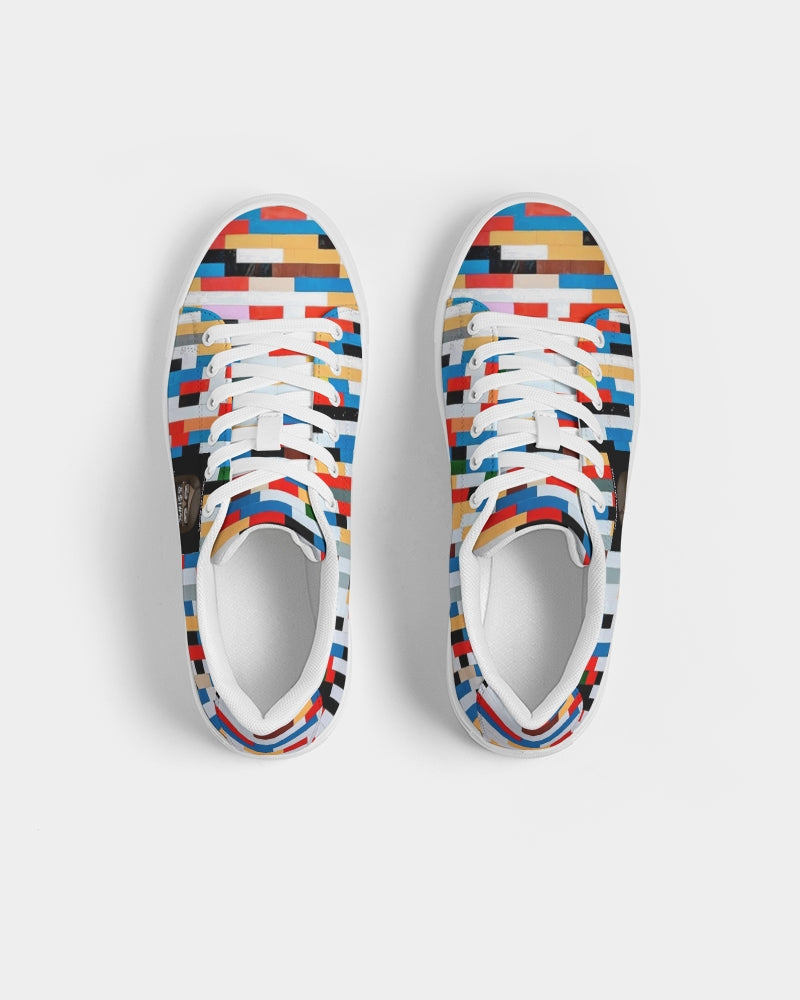 Angry Blocks Women's Faux-Leather Sneaker