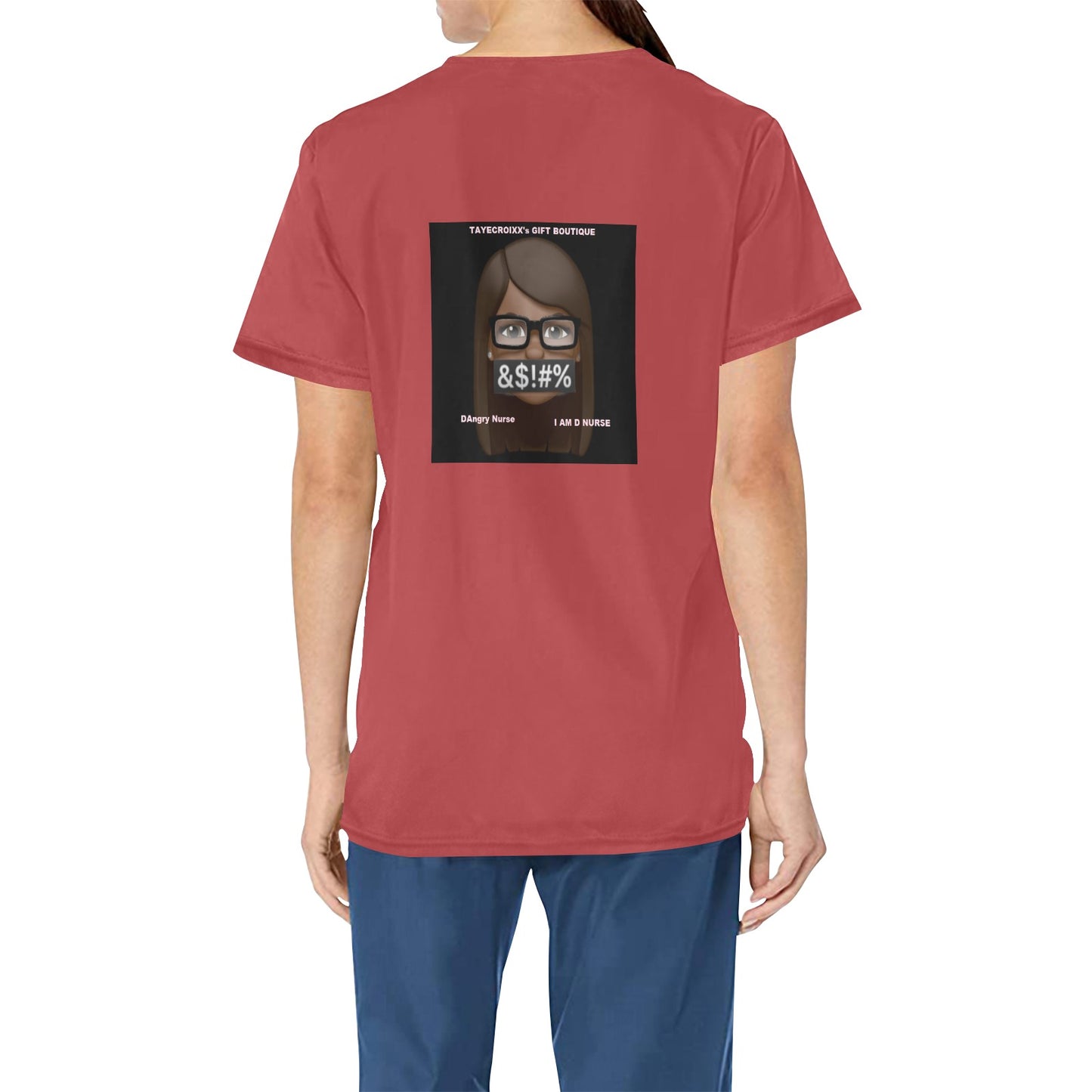DAngry Nurse Scrub Top