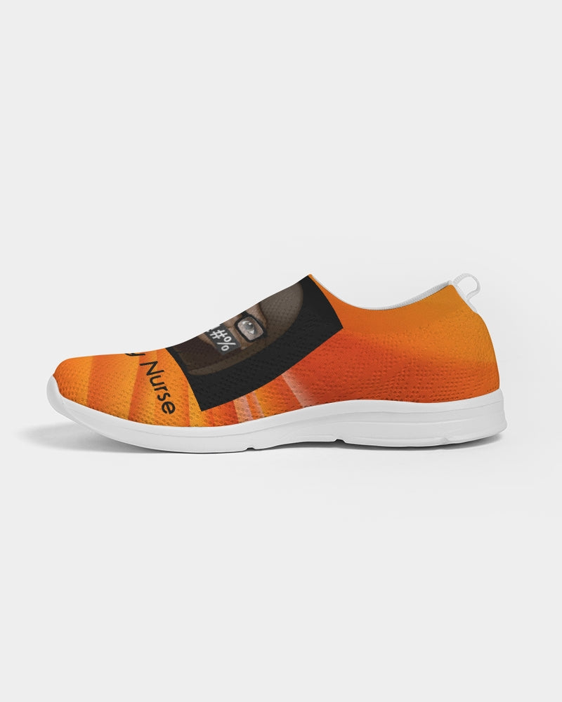 angry orange Women's Slip-On Flyknit Shoe