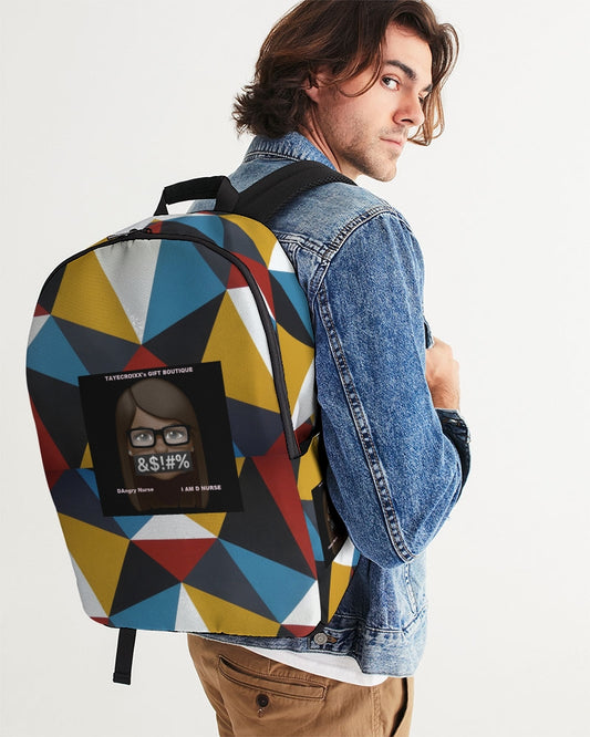 Angry Triangles Large Backpack