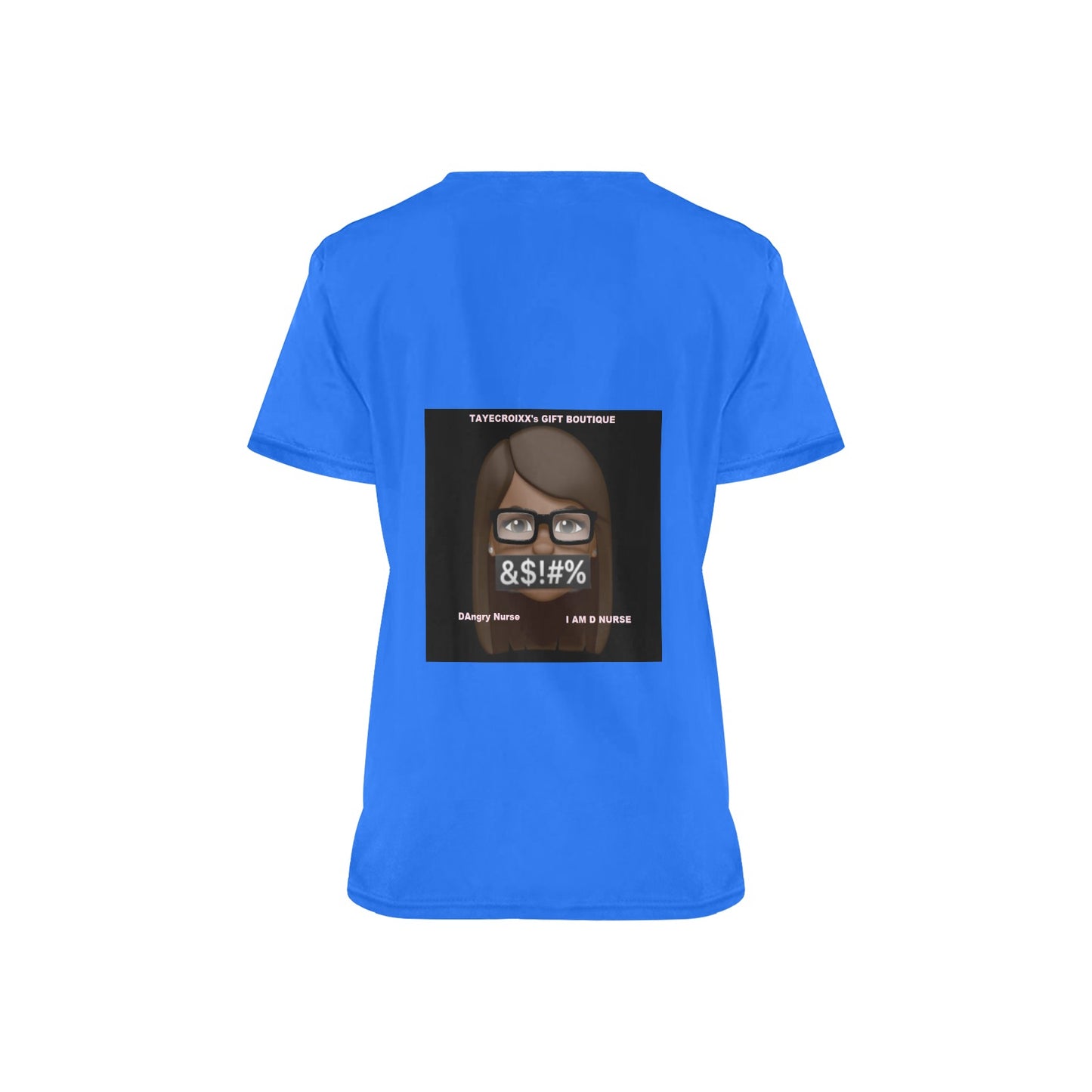 I AM D NURSE Scrub Top