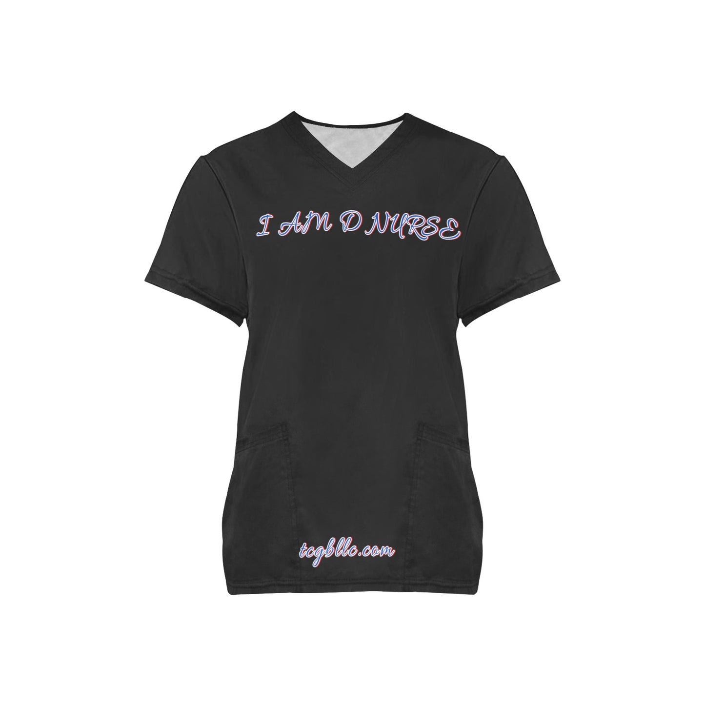 I AM D NURSE Scrub Top