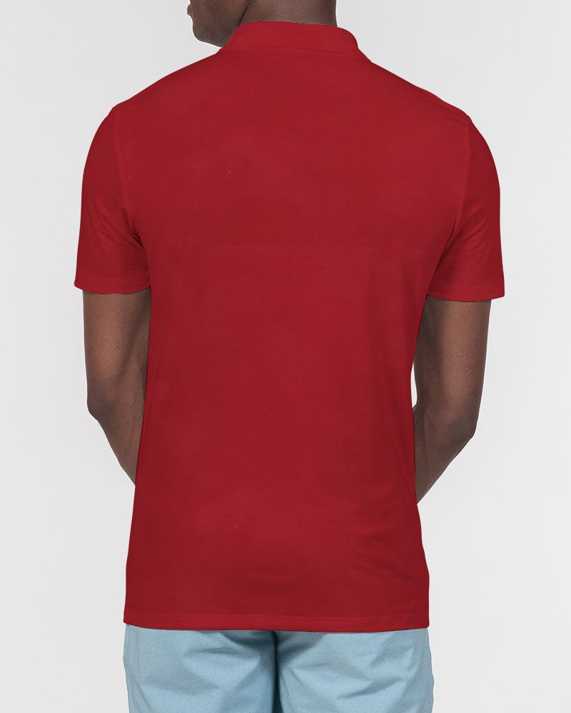 red Men's Slim Fit Short Sleeve Polo