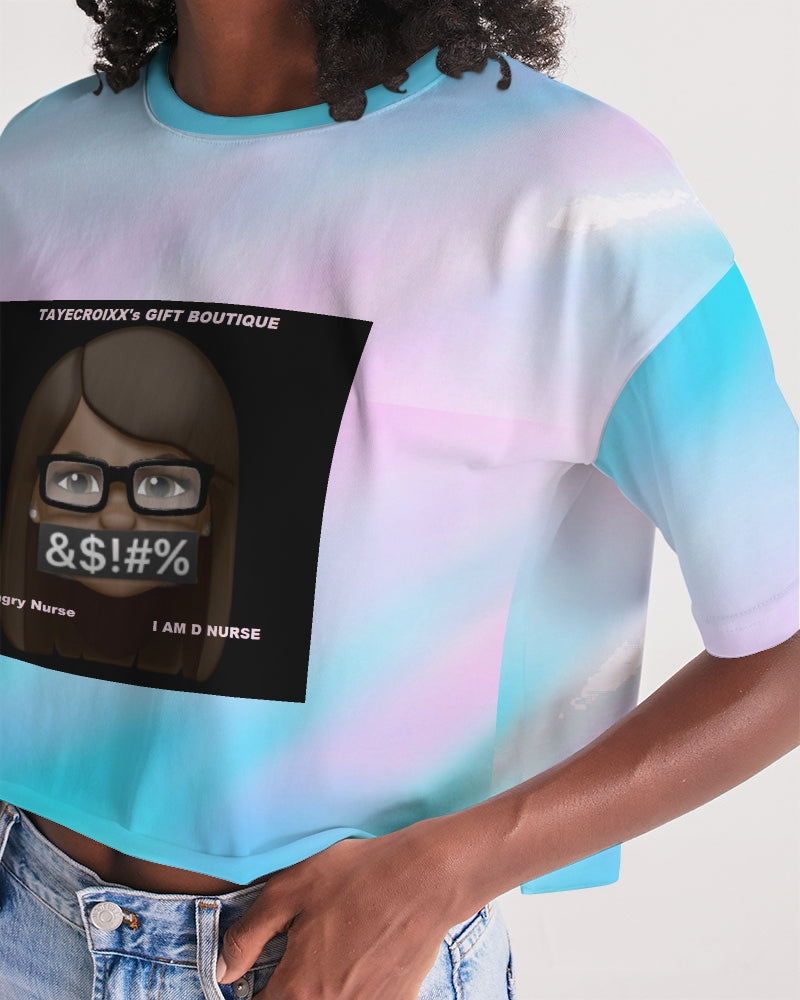 Angry Pastel Women's Lounge Cropped Tee