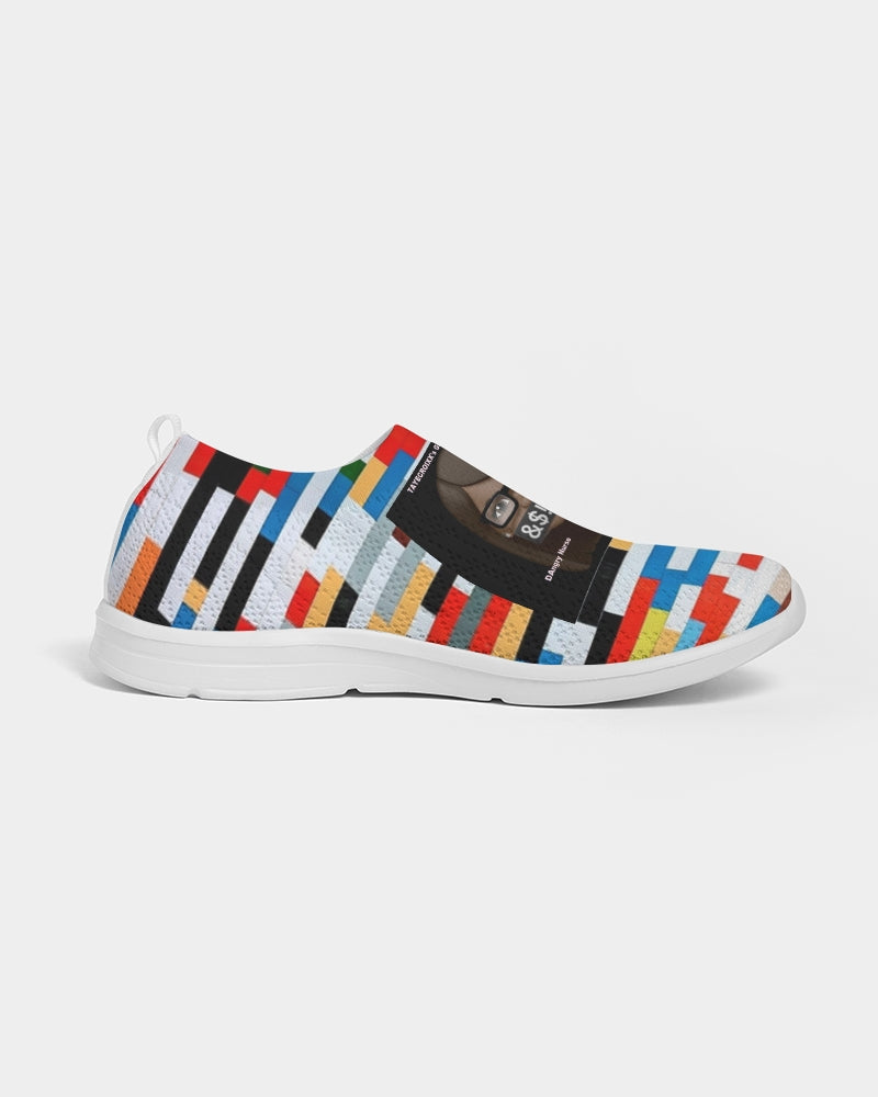 Angry Blocks Women's Slip-On Flyknit Shoe