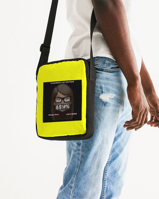 Angry Yellow Messenger Pouch