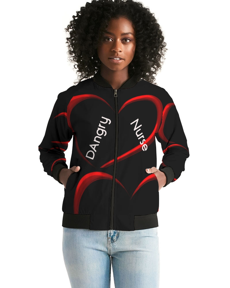 Angry Hearts Women's Bomber Jacket