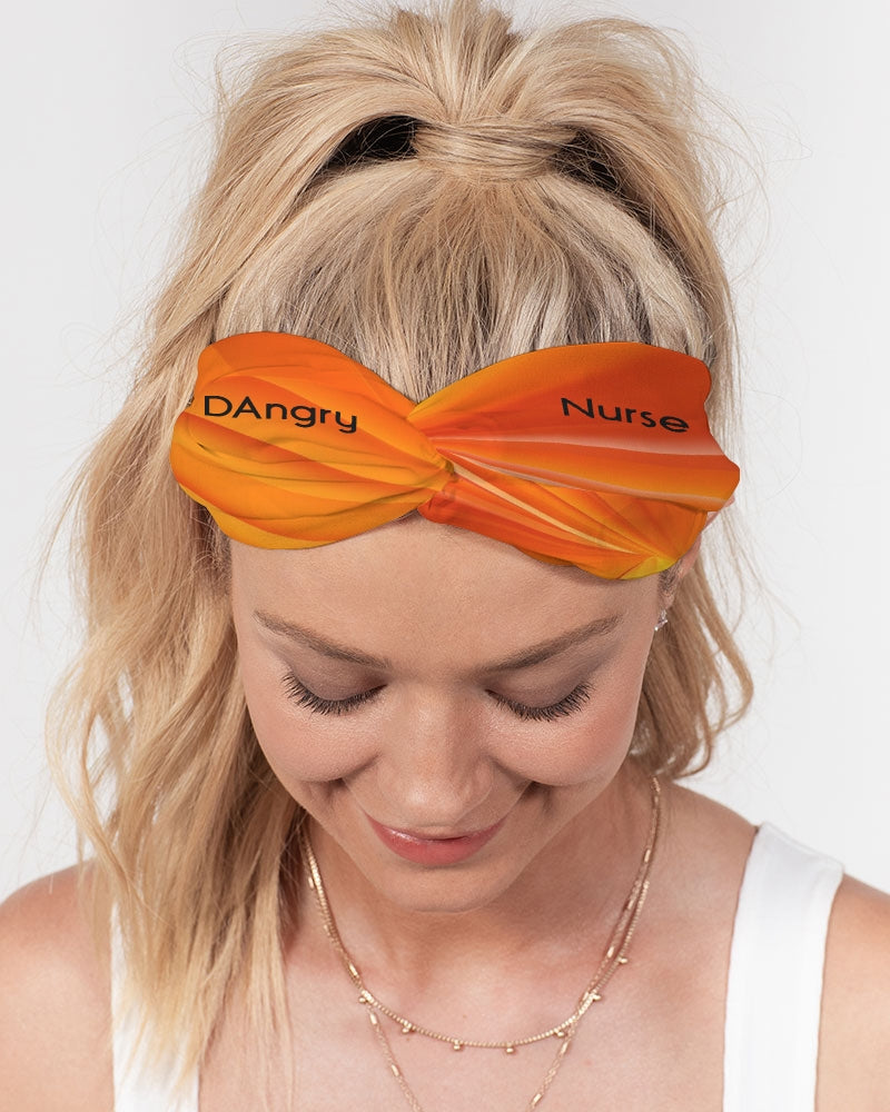 angry orange Twist Knot Headband Set