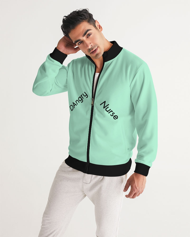 Angry pastel green Men's Track Jacket