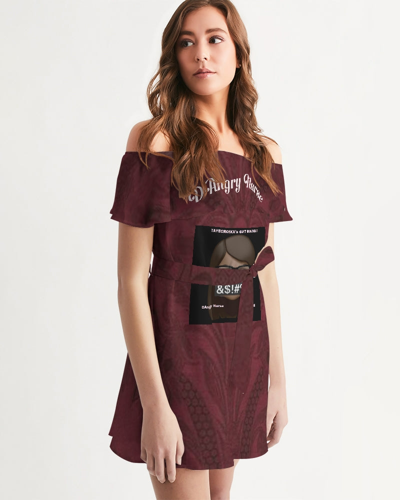 Phenomenally Mirah  Women's Off-Shoulder Dress