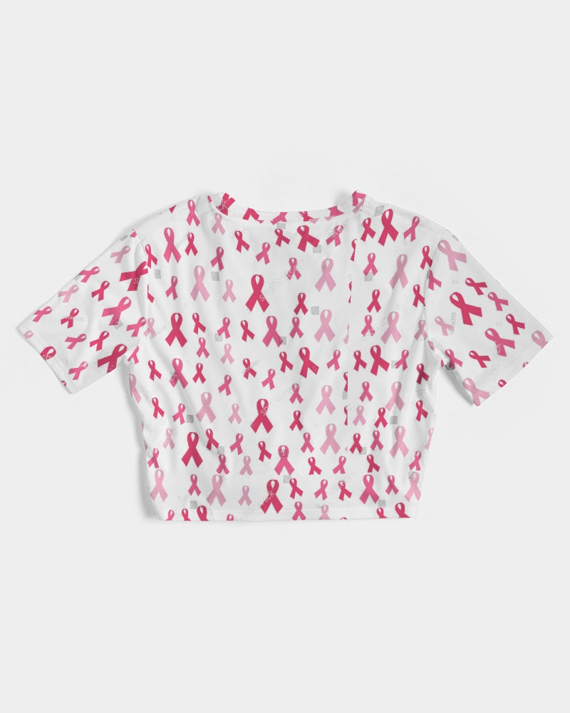 Special Edition F&$!#%K CANCER Women's Twist-Front Cropped Tee