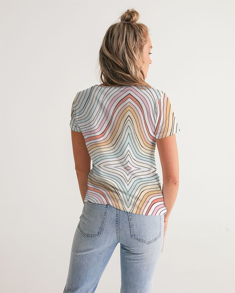 Angry waves Women's V-Neck Tee