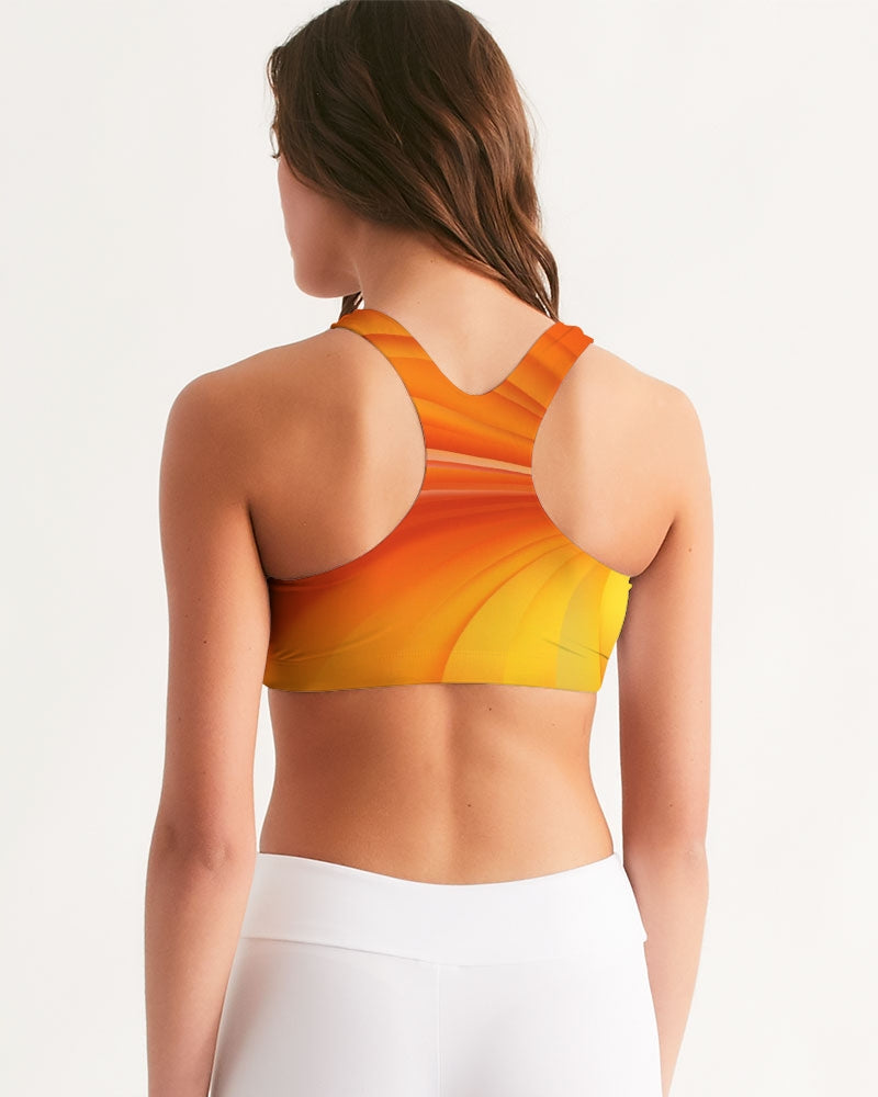 angry orange Women's Seamless Sports Bra
