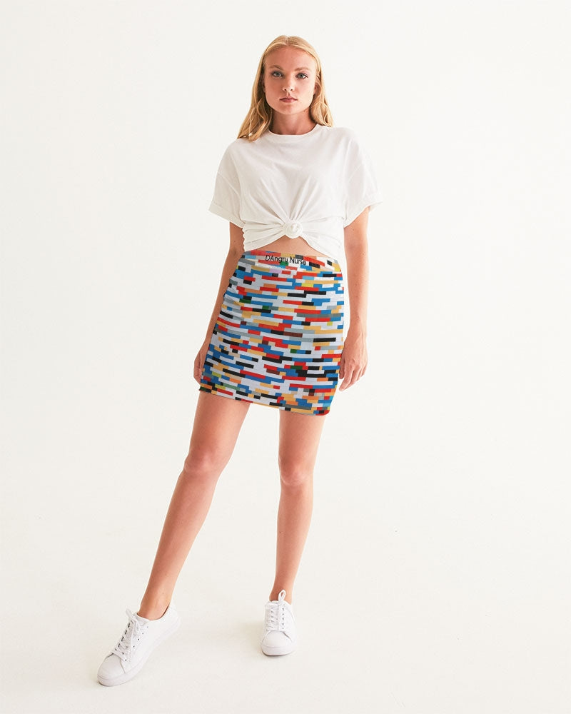 Angry Blocks Women's Mini Skirt