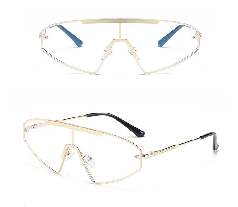 European And American Fashion Sunglasses Men's Personality Conjoined