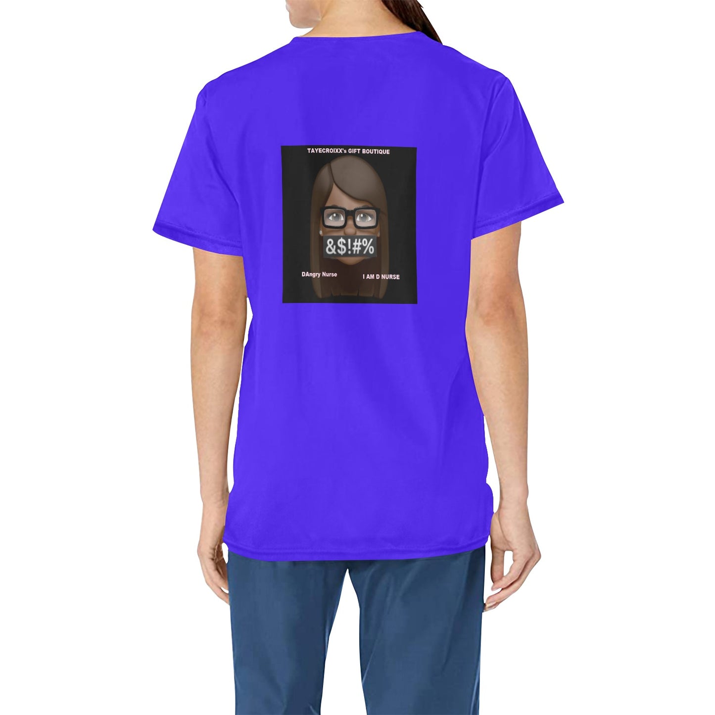 DAngry Nurse Scrub Top