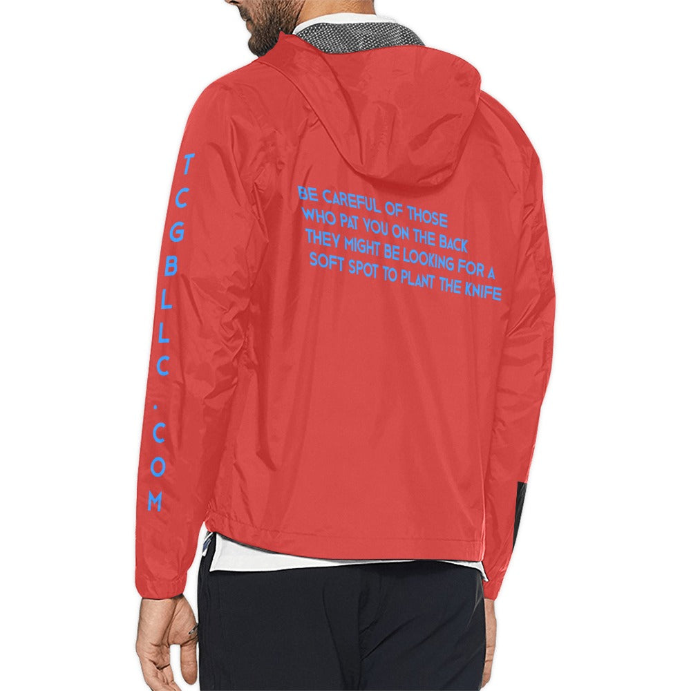 Unisex All Over Print  Hooded Windbreaker (Model H23)