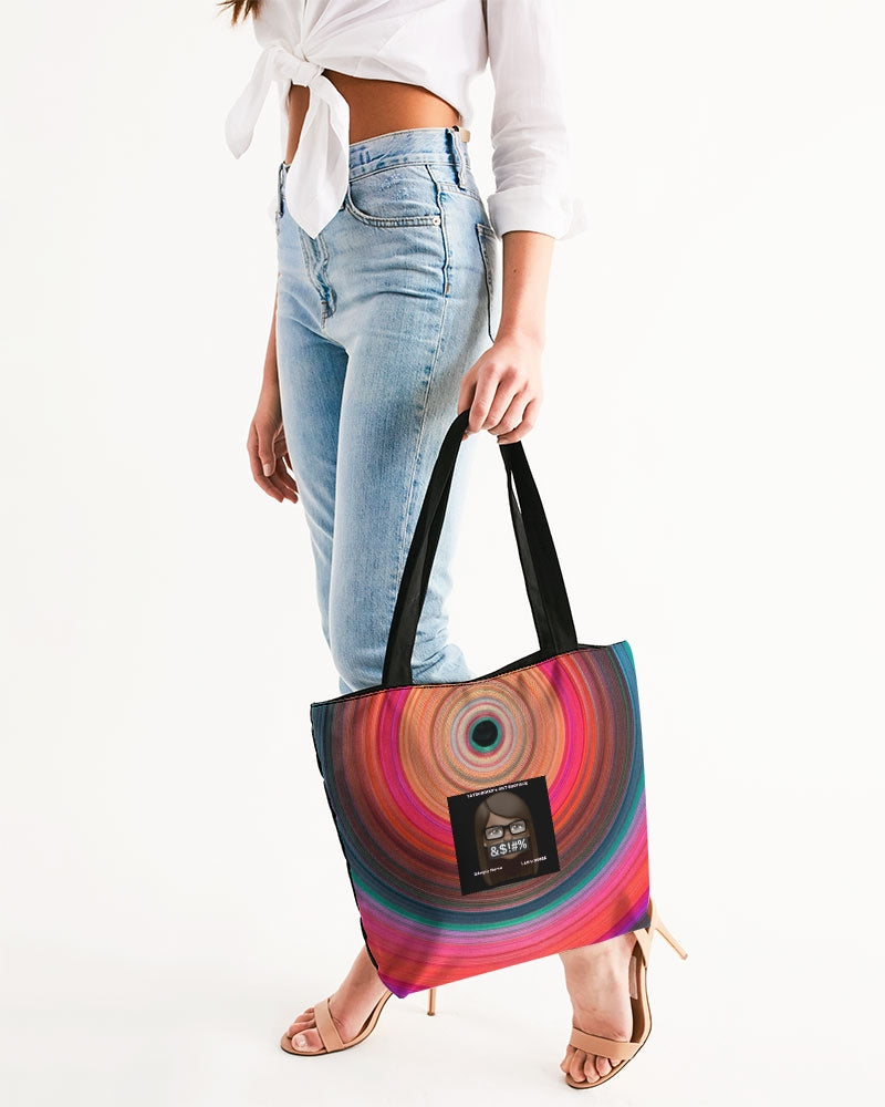 Angry eye Canvas Zip Tote