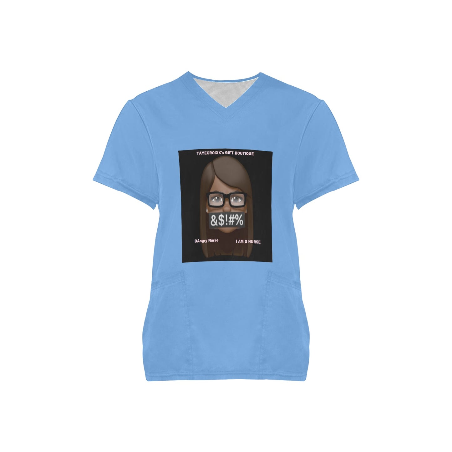 DAngry Nurse Scrub Top