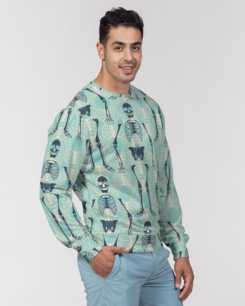 ANGRY SKELeton Men's Classic French Terry Crewneck Pullover