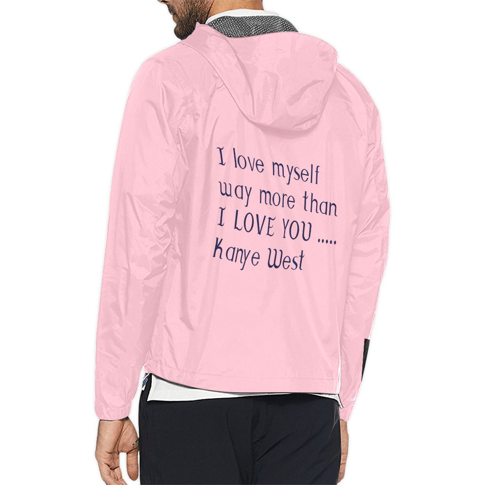 Unisex All Over Print  Hooded Windbreaker (Model H23)