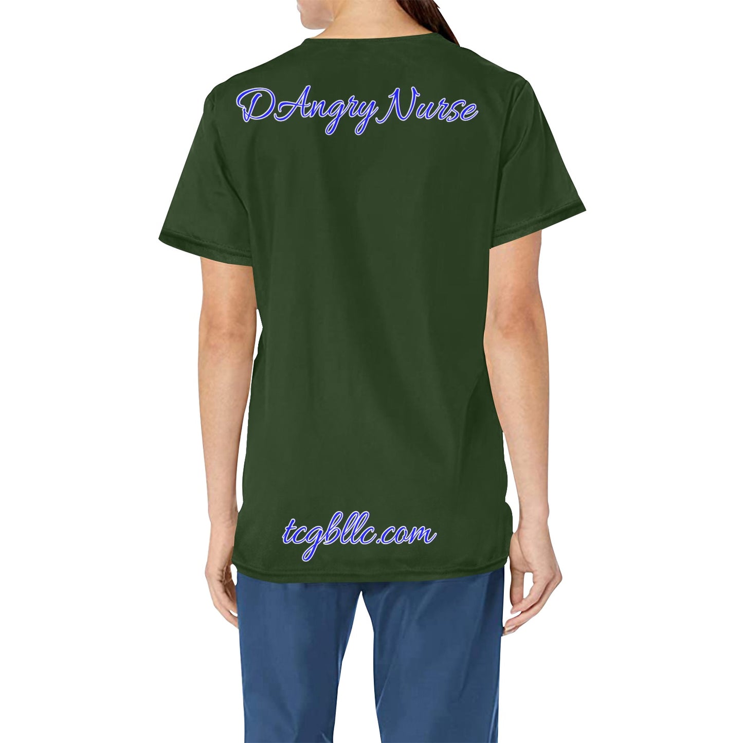 DAngry Nurse Scrub Top