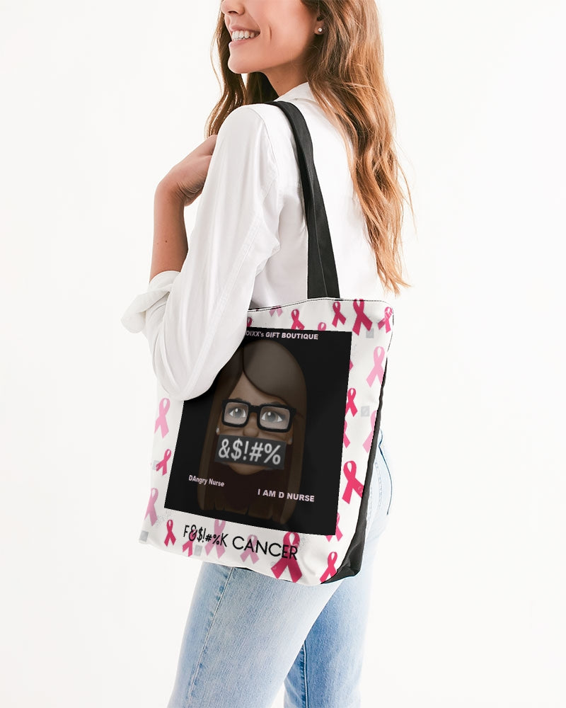 Special Edition F&$!#%K CANCER Canvas Zip Tote