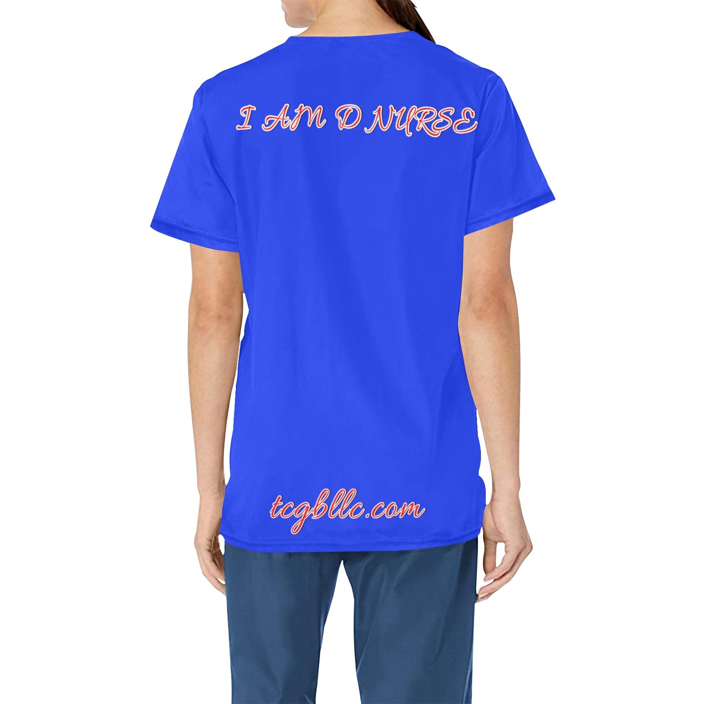 I A M D NURSE Scrub Top