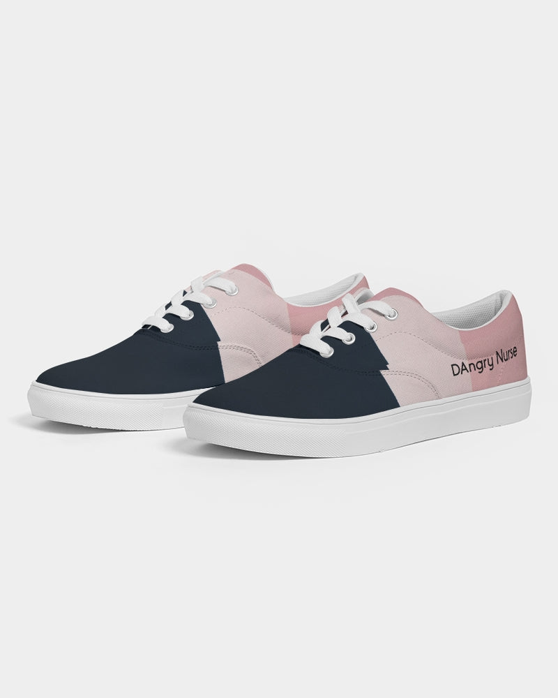 Angry stripes Women's Lace Up Canvas Shoe