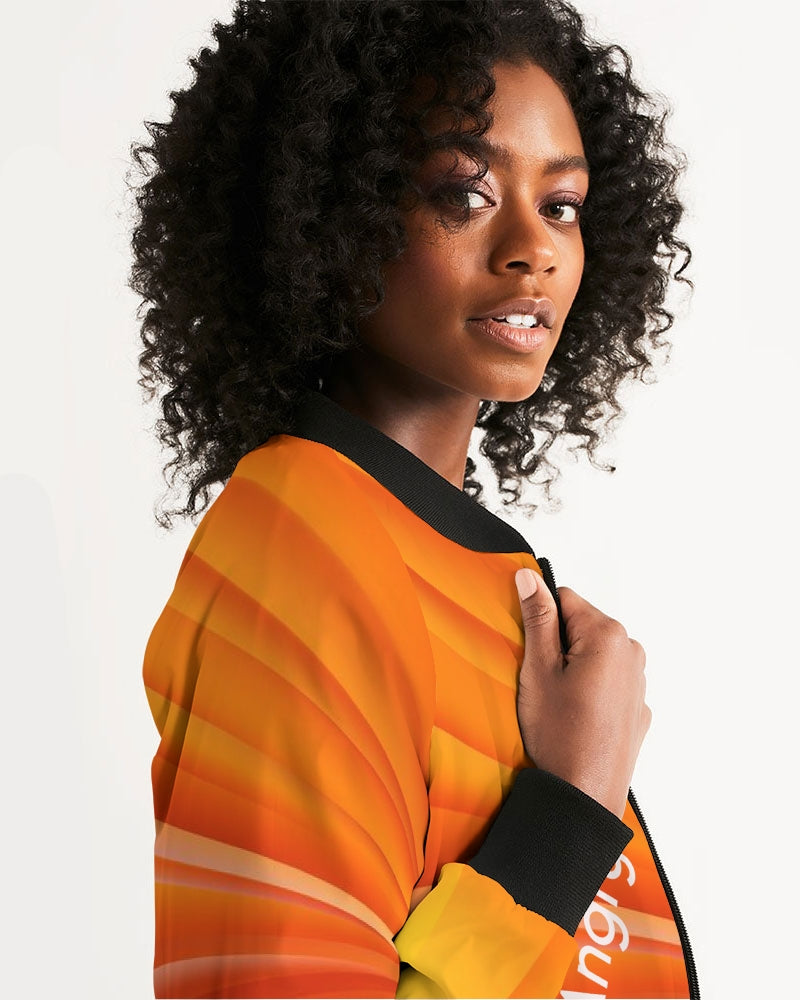 angry orange Women's Bomber Jacket