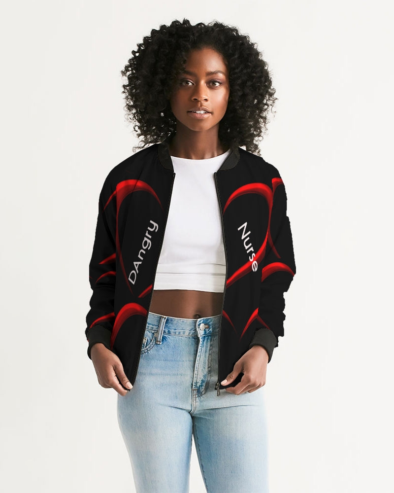Angry Hearts Women's Bomber Jacket