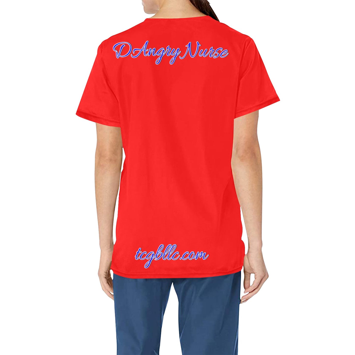 DAngry Nurse Scrub Top