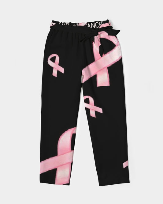 Special Edition F&$!#%K CANCER Women's Belted Tapered Pants