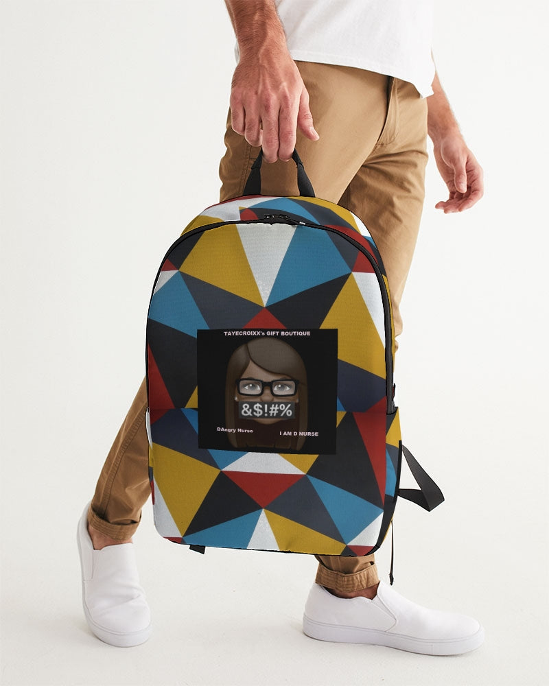 Angry Triangles Large Backpack