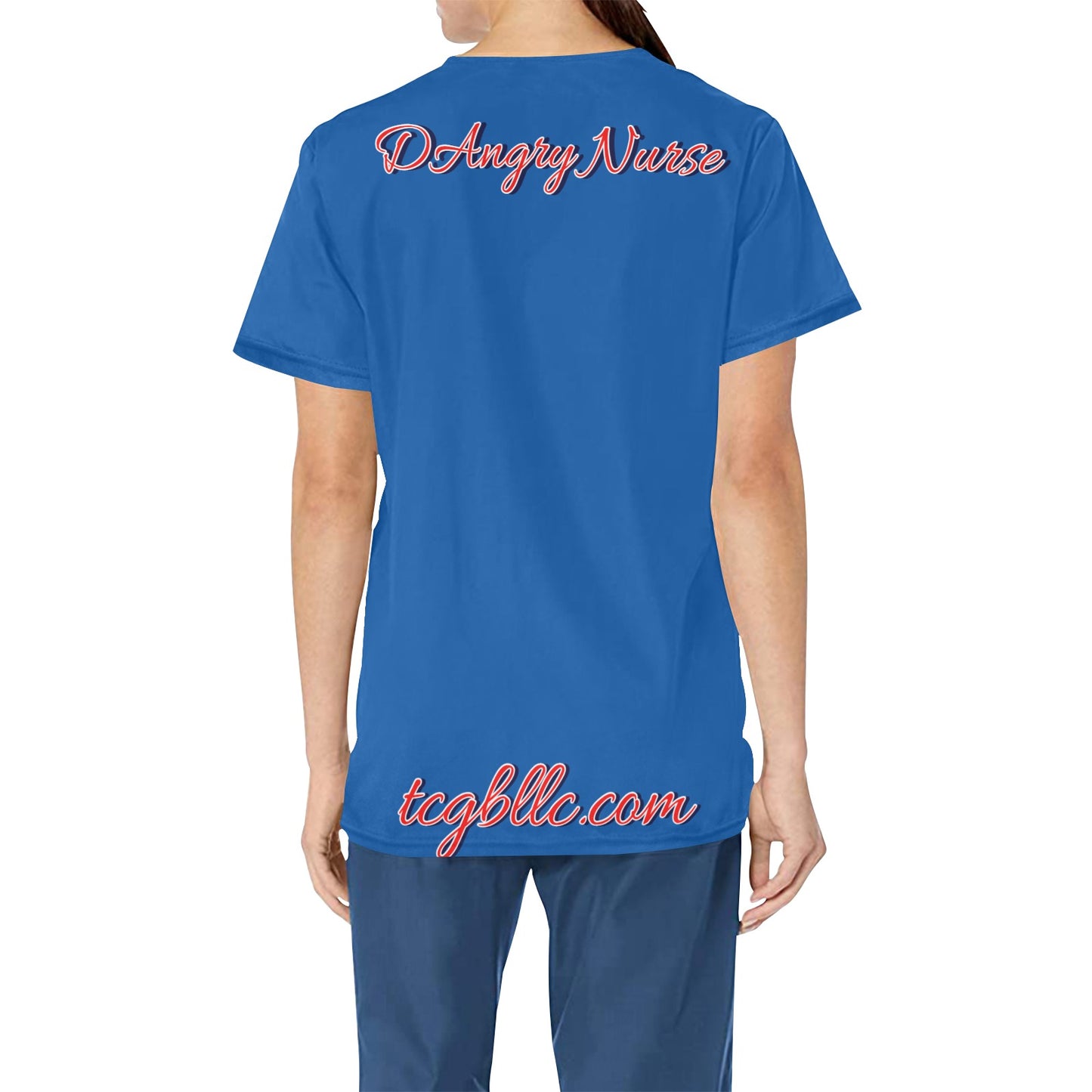 DAngry Nurse Scrub Top