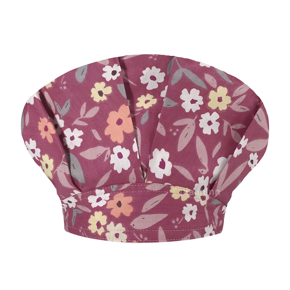 Printed Cute Little Animal Nurse Hat