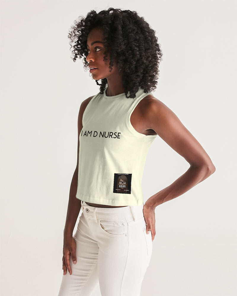 Angry Cream Women's Cropped Tank