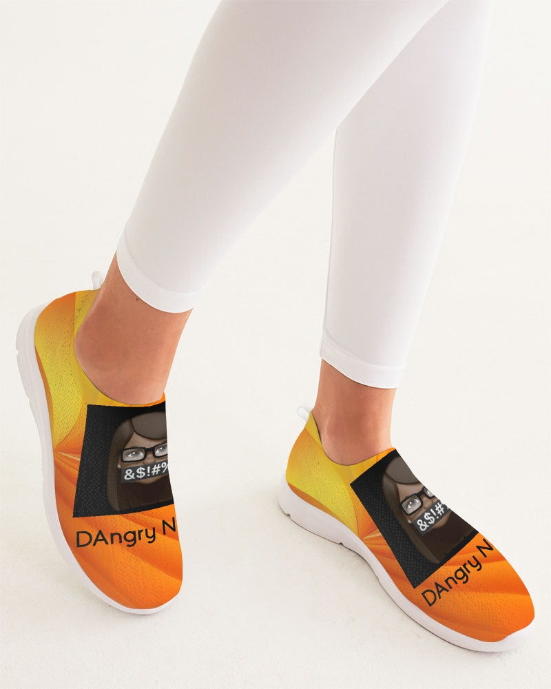 angry orange Women's Slip-On Flyknit Shoe