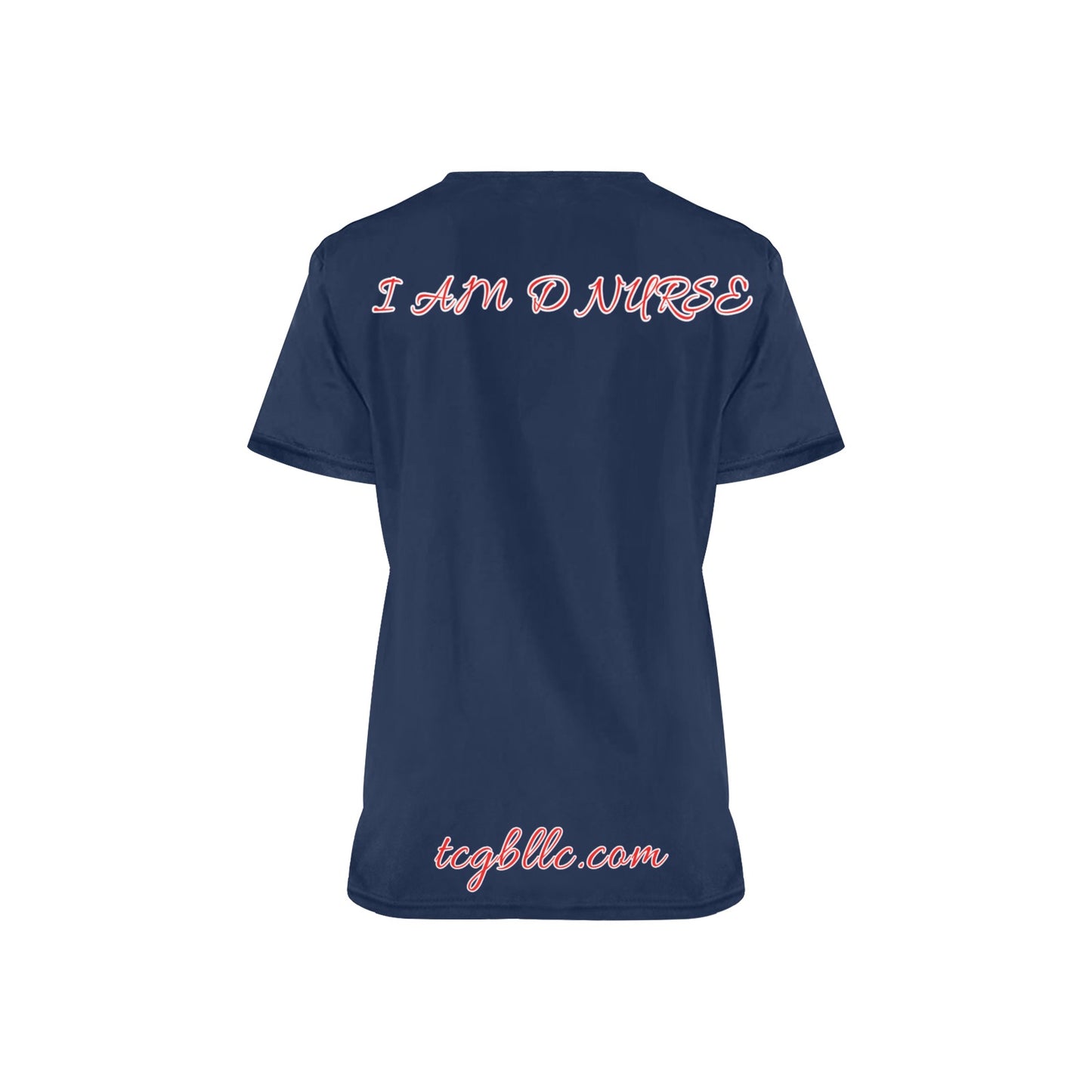 I A M D NURSE Scrub Top