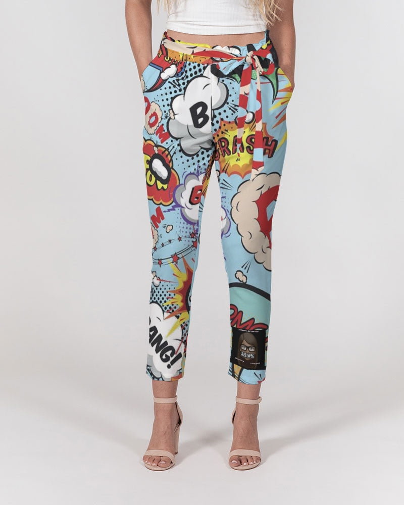 Angry sounds Women's Belted Tapered Pants