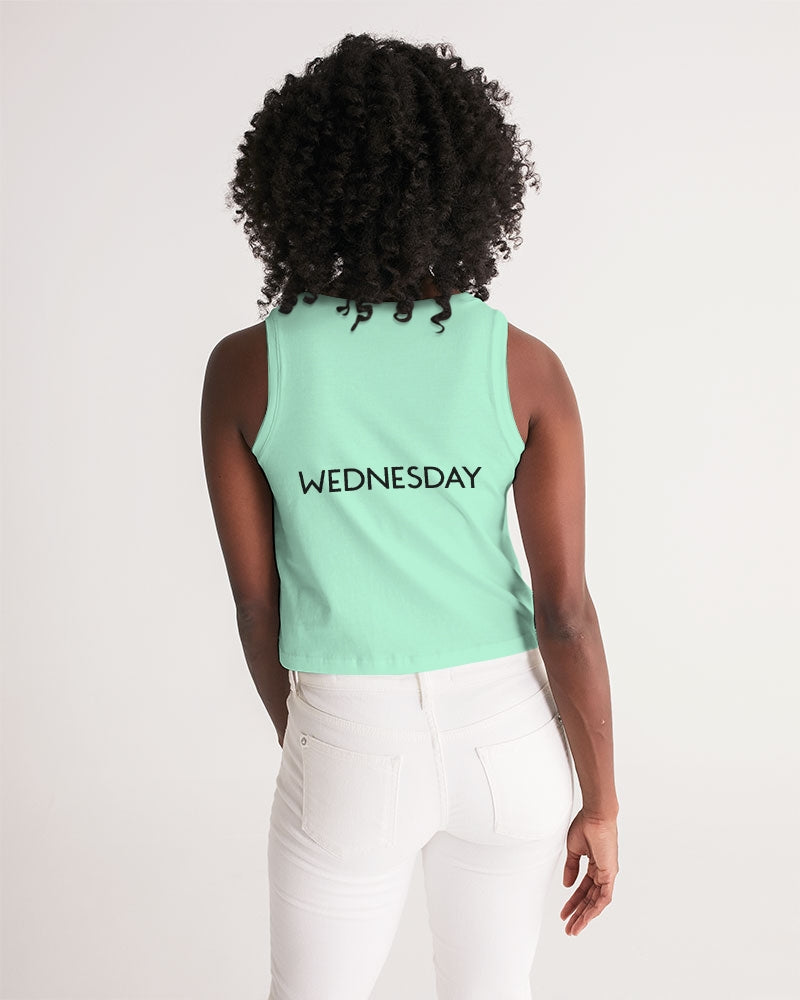 Angry pastel green Women's Cropped Tank