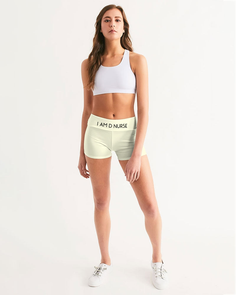 Angry Cream Women's Mid-Rise Yoga Shorts