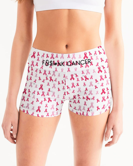 Special Edition F&$!#%K CANCER Women's Mid-Rise Yoga Shorts