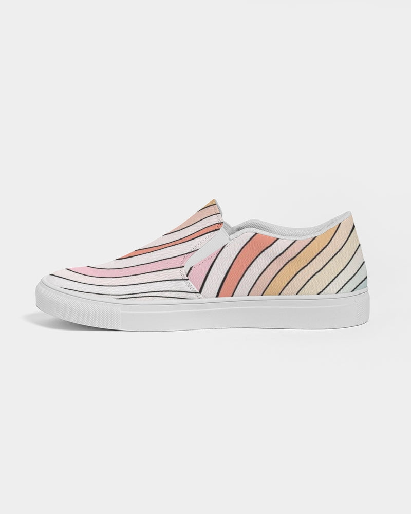 Angry waves Women's Slip-On Canvas Shoe
