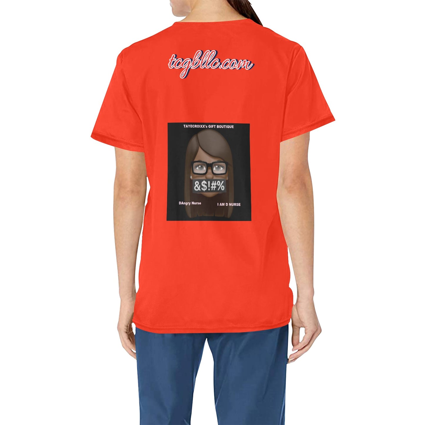 DAngry Nurse Scrub Top