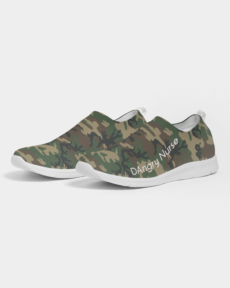 ANGRY CAMOFLAGE Women's Slip-On Flyknit Shoe