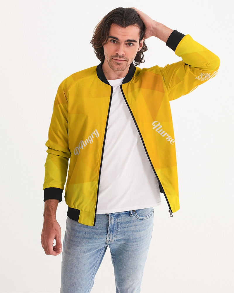 vector-yellow Men's Bomber Jacket