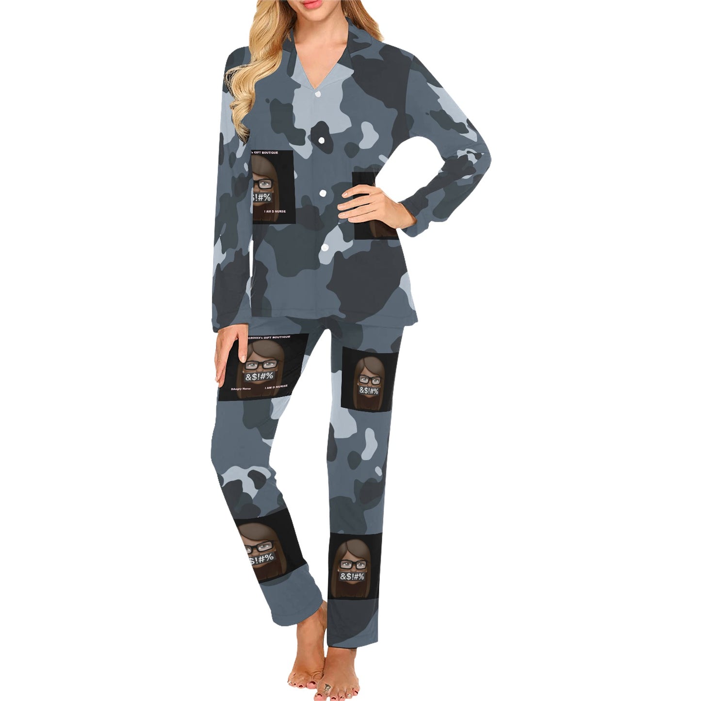Women's Long Pajama Set