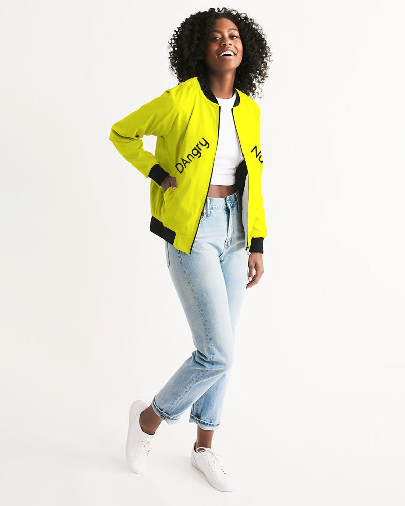 Angry Yellow Women's Bomber Jacket
